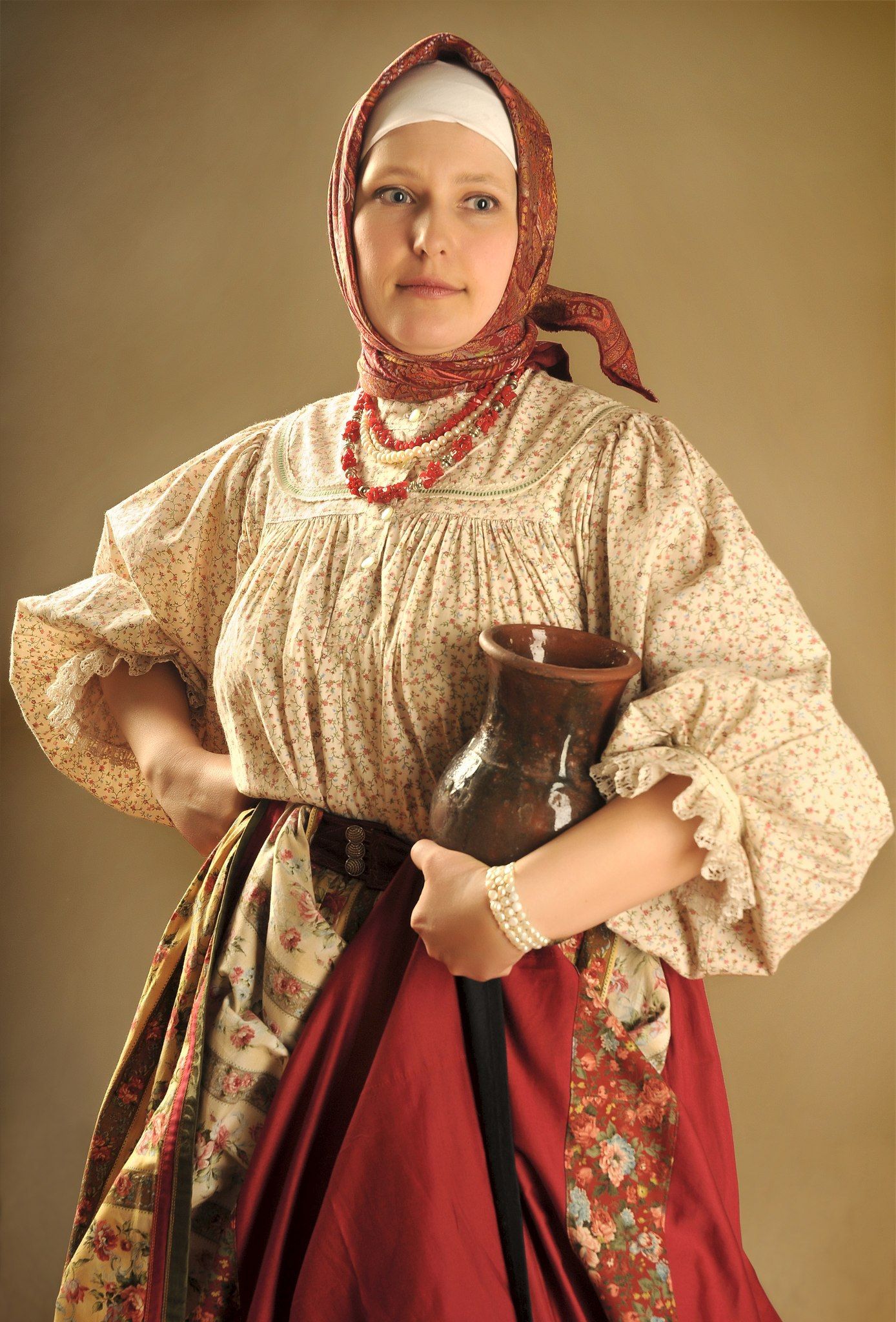 Girls in Slavic costumes in Joinville